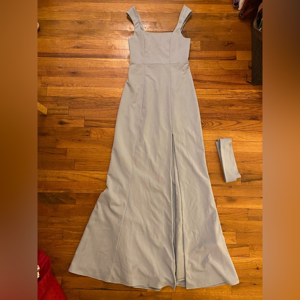 Show me your Mumu paris dress steel blue size small
